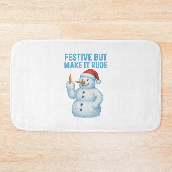 Item preview, Rude Snowman Festive Humor designed and sold by TwillTees.