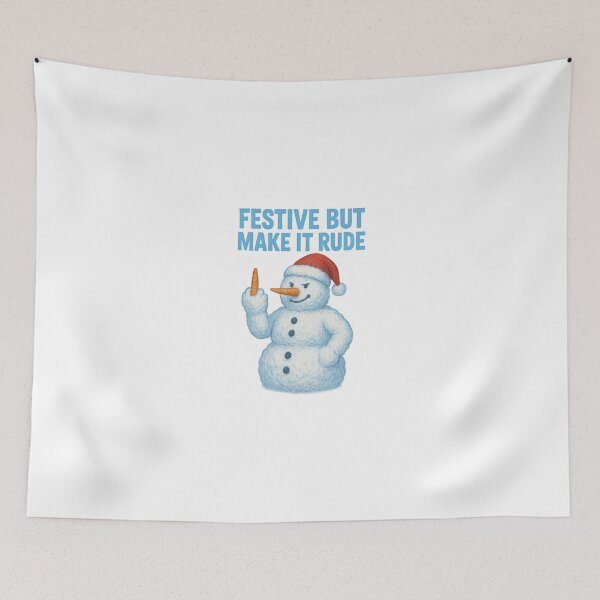 Item preview, Rude Snowman Festive Humor designed and sold by TwillTees.