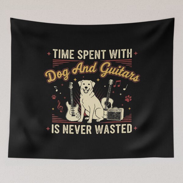 Item preview, Time Spent With Dog And Guitars Is Never Wasted designed and sold by KristinDebra.