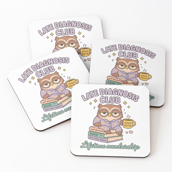 Item preview, Late Diagnosis Club Lifetime Membership designed and sold by stephenflashart.