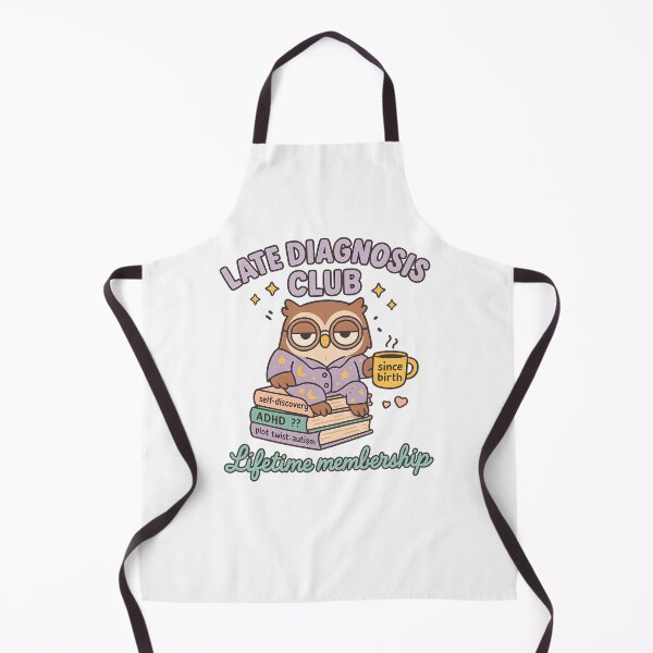Item preview, Late Diagnosis Club Lifetime Membership designed and sold by stephenflashart.