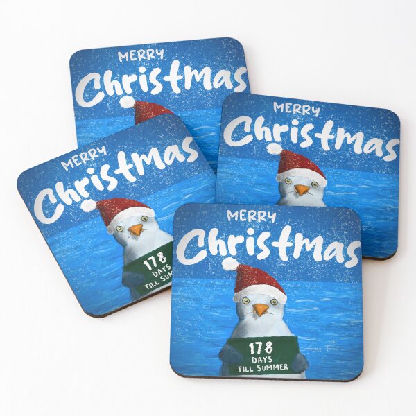 Item preview, Funny Christmas Seagull – Counting Days Till Summer designed and sold by summerof84.