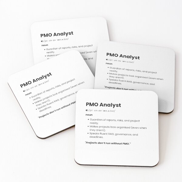 Item preview, PMO Analyst Definition | Funny Project Office Gift for PMO & Project Teams designed and sold by Yuli Club.