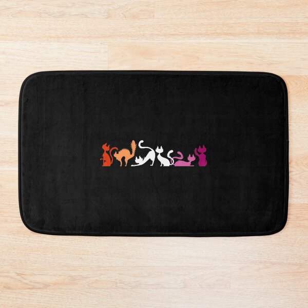 Item preview, Playful Cats In Lesbian Pride Colors Stretch Yoga designed and sold by RuthSheila.