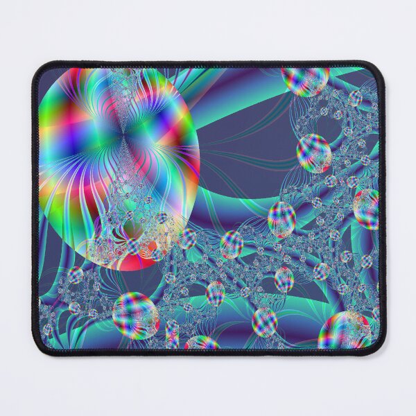 Item preview, Blue Web of Bubbles Fractal designed and sold by natnat7w.