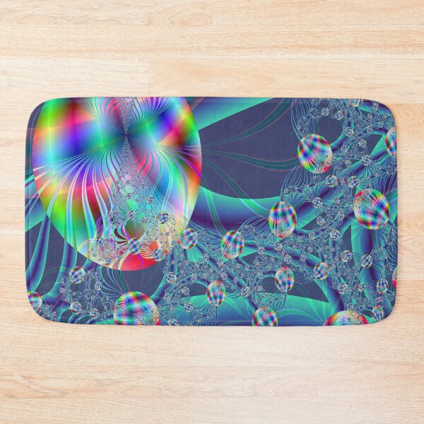 Item preview, Blue Web of Bubbles Fractal designed and sold by natnat7w.