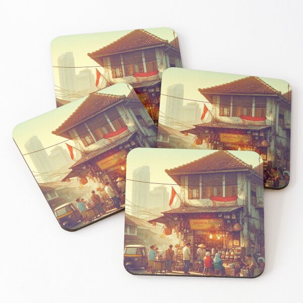 Item preview, Jakarta Street Coffee Shop  designed and sold by ZenGrooves.