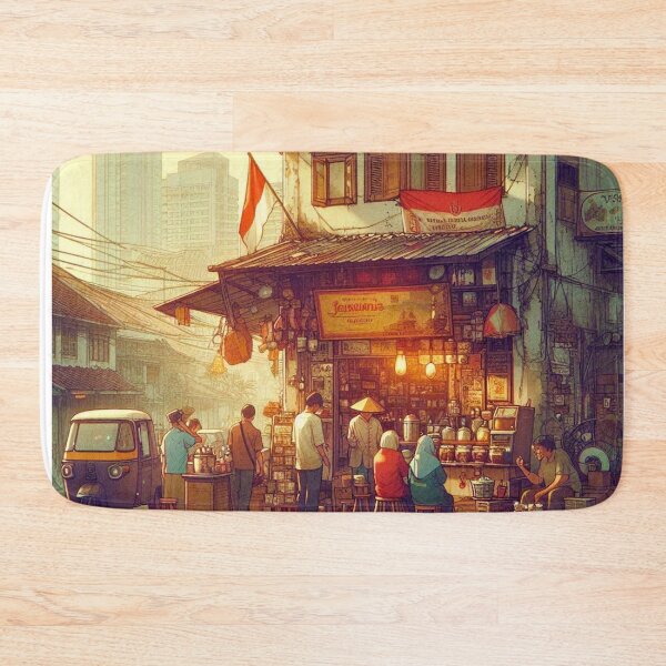 Artikelvorschau, Jakarta Street Coffee Shop entworfen und verkauft von ZenGrooves.