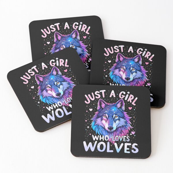 Item preview, Wolf Colorful Just A Girl Who Loves Wolves designed and sold by SheilaAnjelica.