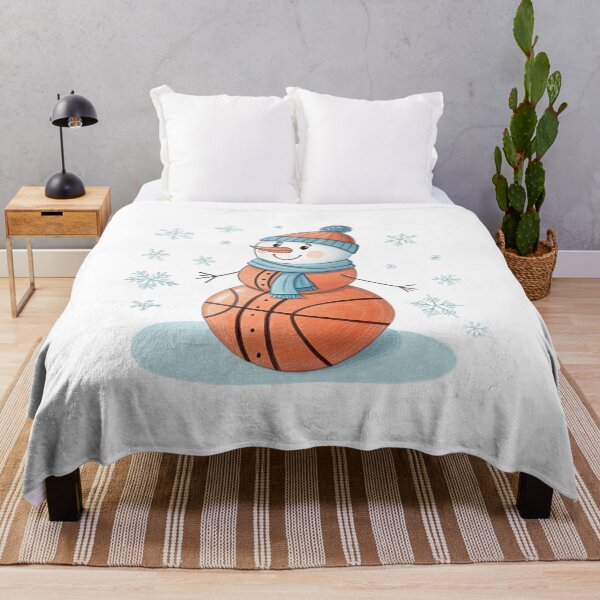 Item preview, Basketball Snowman | Funny Winter Sports Illustration by Vivo Studio designed and sold by VivoStudio.