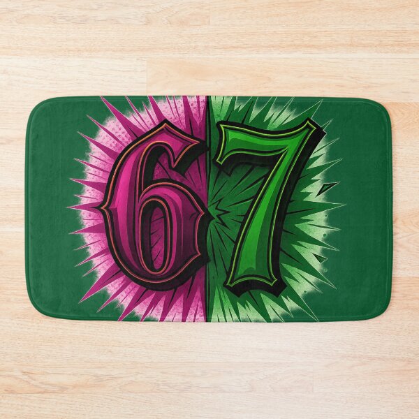 Item preview, 6-7 Wicked Split – Pink And Green Viral Meme Pop Art designed and sold by GirlyPopped.