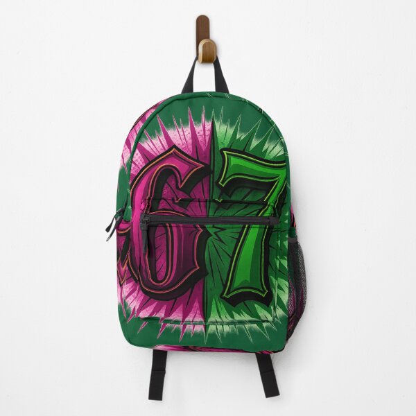 Item preview, 6-7 Wicked Split – Pink And Green Viral Meme Pop Art designed and sold by GirlyPopped.
