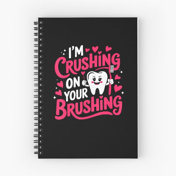 Item preview, I'M Crushing On Your Brushing Funny Dental Valentine's Day designed and sold by BeverlyBrenda.