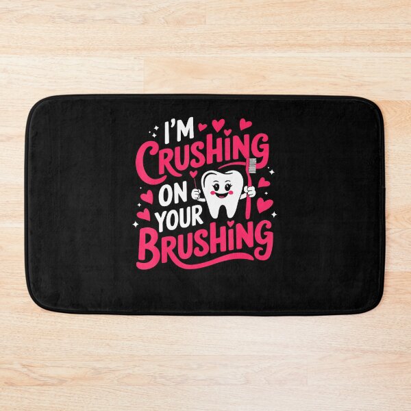 Item preview, I'M Crushing On Your Brushing Funny Dental Valentine's Day designed and sold by BeverlyBrenda.