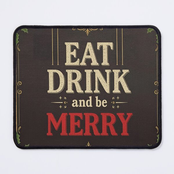 Item preview, Eat Drink and be Merry designed and sold by RisingWolfStudio.