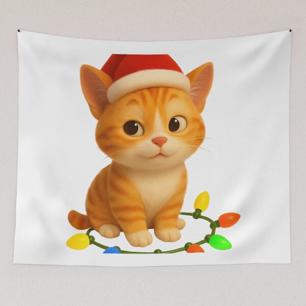 Item preview, Christmas Manx Cat designed and sold by Sillytoe.