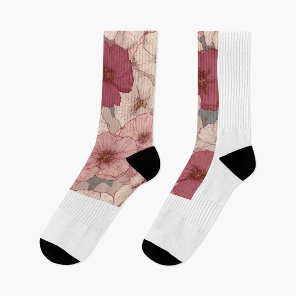 Item preview, Subtle pink flowers pattern designed and sold by SmileshareShop.