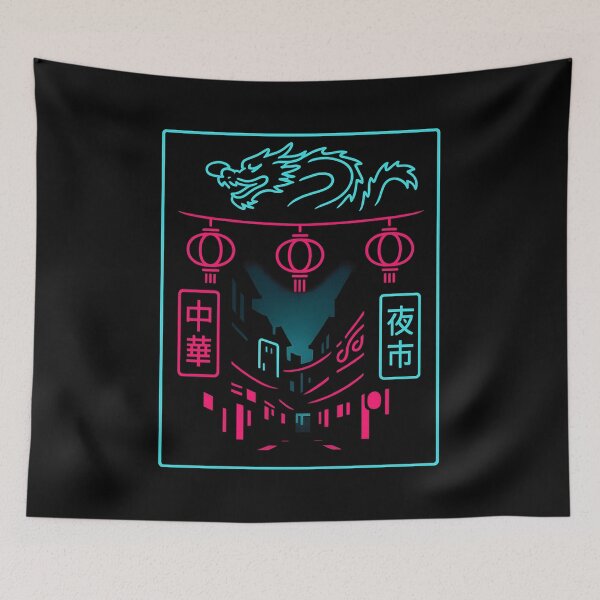 Item preview, Neon Dragon Night Market designed and sold by AddictiveDesign.