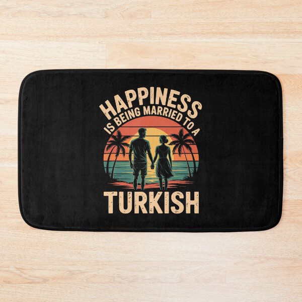 Item preview, Happiness Is Being Married To A Turkish Wife Husband Turkey designed and sold by RuthSheila.