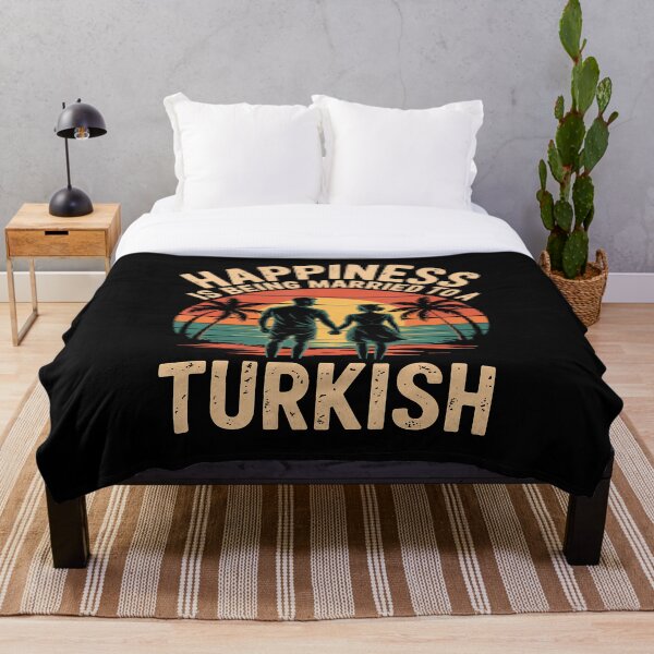 Item preview, Happiness Is Being Married To A Turkish Wife Husband Turkey designed and sold by RuthSheila.
