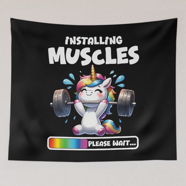Item preview, Funny Unicorn Workout Gym Fitness Weightlifting Cute Unicorn designed and sold by BrandyMegan.
