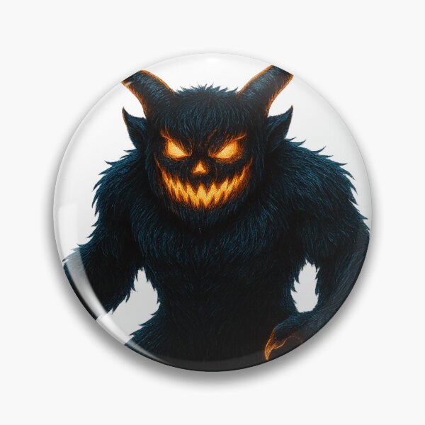 Item preview, Fiery Pumpkin-Faced Furry Demon Beast designed and sold by VivaThread.