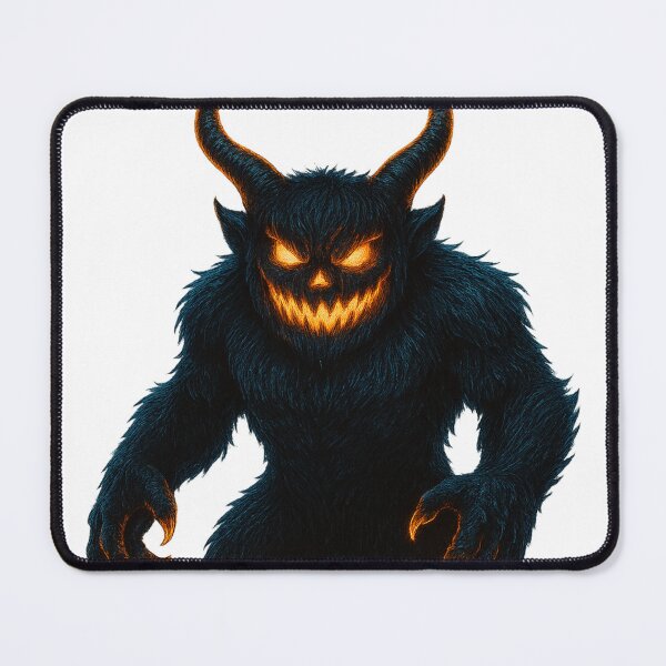 Item preview, Fiery Pumpkin-Faced Furry Demon Beast designed and sold by VivaThread.