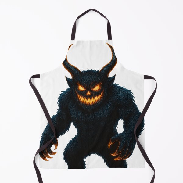 Item preview, Fiery Pumpkin-Faced Furry Demon Beast designed and sold by VivaThread.