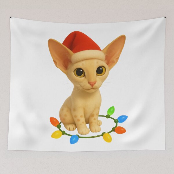 Item preview, Christmas Oriental Cat designed and sold by Sillytoe.