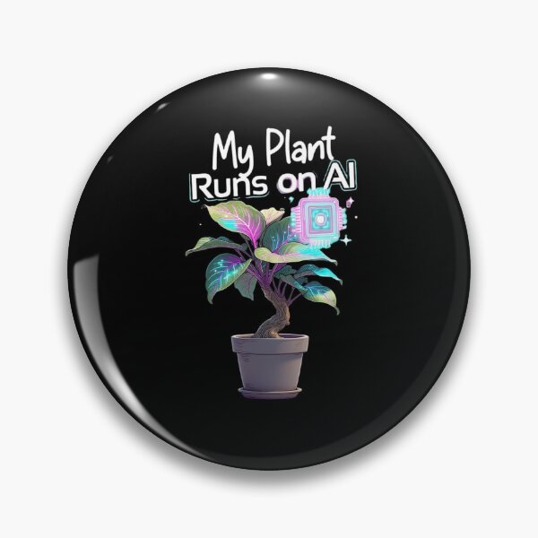 Item preview, My Plant Runs on AI – Cute Tech Plant T-Shirt designed and sold by EcoArtTees.
