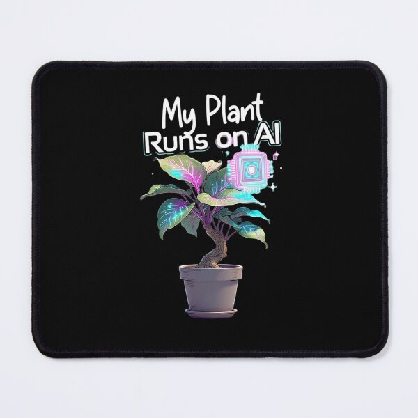 Item preview, My Plant Runs on AI – Cute Tech Plant T-Shirt designed and sold by EcoArtTees.