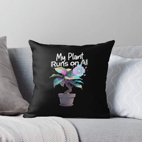 Item preview, My Plant Runs on AI – Cute Tech Plant T-Shirt designed and sold by EcoArtTees.