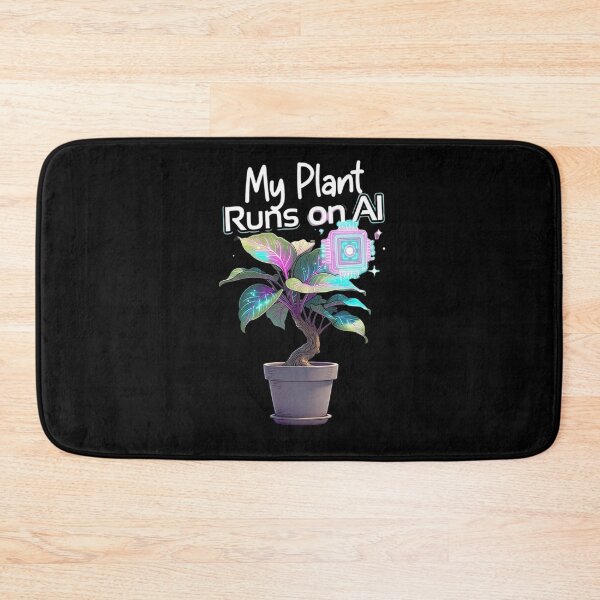 Item preview, My Plant Runs on AI – Cute Tech Plant T-Shirt designed and sold by EcoArtTees.