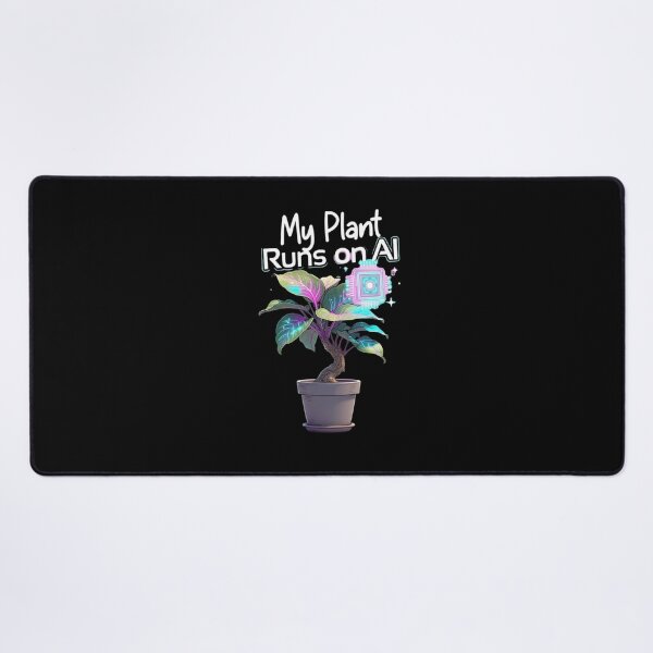 Item preview, My Plant Runs on AI – Cute Tech Plant T-Shirt designed and sold by EcoArtTees.