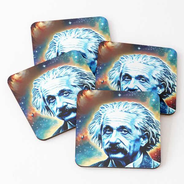 Item preview, Surreal Cosmic Portrait of Albert Einstein Art designed and sold by PinUpPizzazz.
