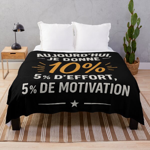 Item preview, Aujourd'Hui Je Donne 10 Effort Motivation Humour designed and sold by SheilaAnjelica.
