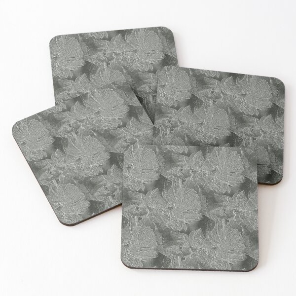 Item preview, Embossed Style Floral Abstract Pattern in Gray designed and sold by Artistestella.