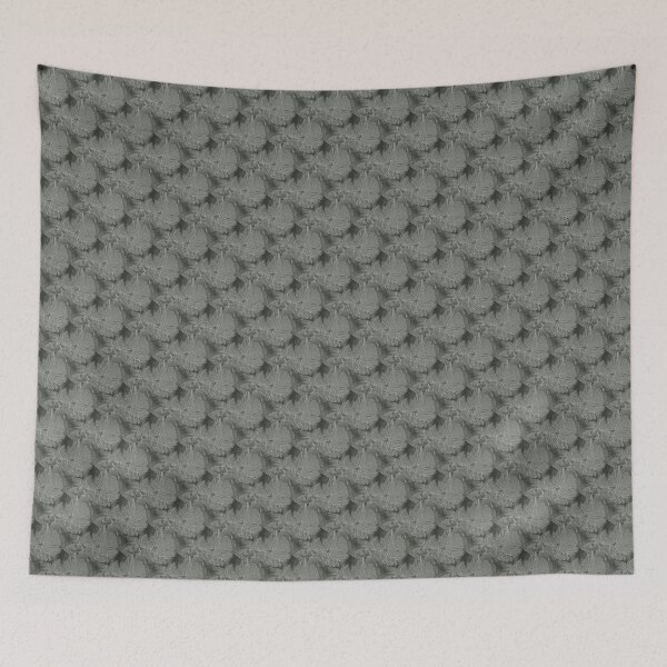 Item preview, Embossed Style Floral Abstract Pattern in Gray designed and sold by Artistestella.