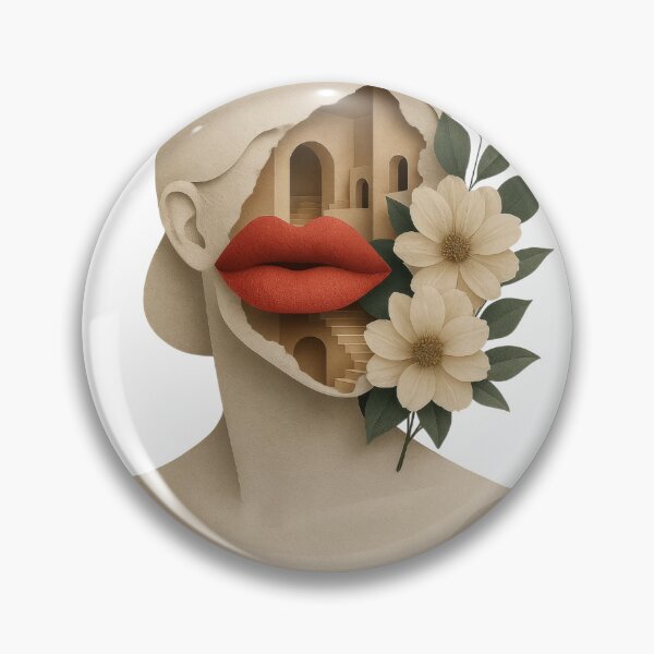 Item preview, Paper cut portrait with faceless bust and inner sandstone arches designed and sold by Creative88Art.