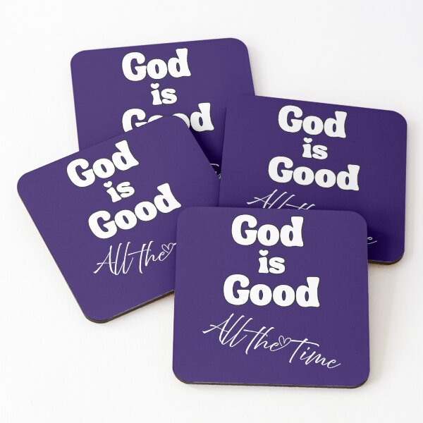 Item preview, God is Good All the Time Hearts Uplift in Faith Christian Gifts designed and sold by Ceramic Scripture.