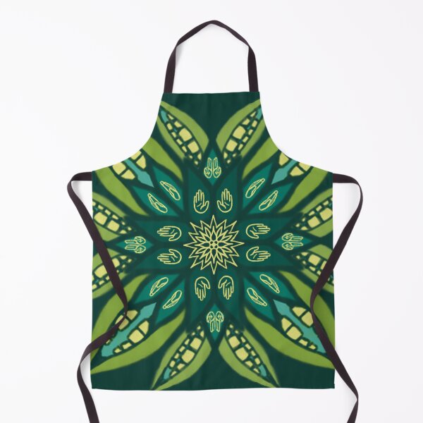 Item preview, Green and teal anatomy flower Motiv  designed and sold by n1ckeatsyarn.
