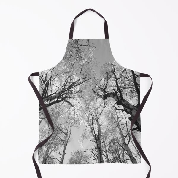 Item preview, Black & White Forest Canopy Photography | Ground-to-Sky Nature Print designed and sold by ShadeScapeArt.