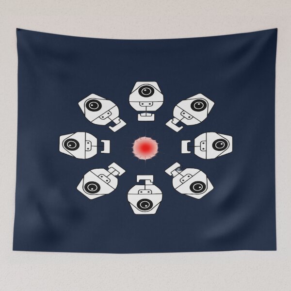 Item preview, The Panopticon Circle - Total Surveillance CCTV Art designed and sold by Dakson Design - Fantasy Art.