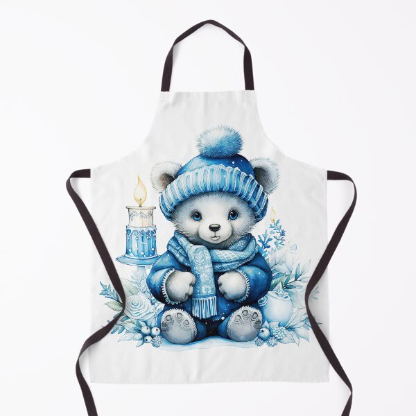 Aperçu de l'œuvre Ours en peluche de Hanoukka en vêtements d'hiver douillets créée et vendue par DEC02.