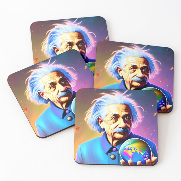 Item preview, Surreal Cosmic Portrait of Albert Einstein Art designed and sold by PinUpPizzazz.
