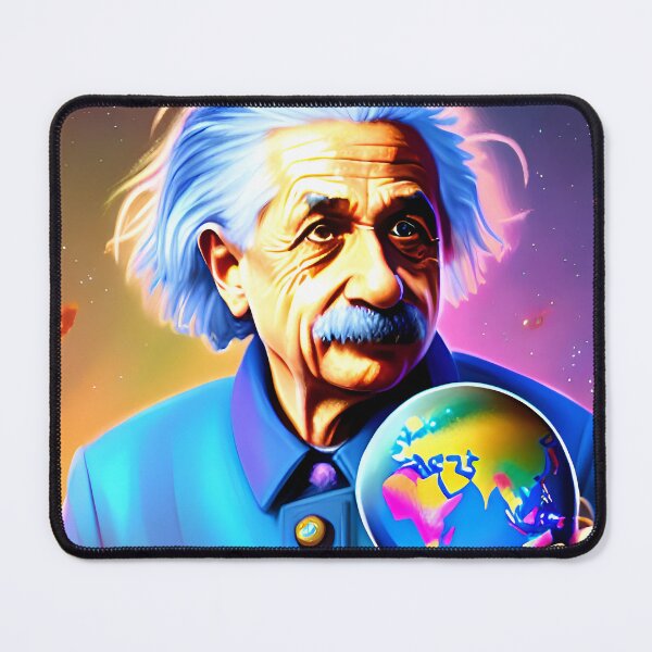 Item preview, Surreal Cosmic Portrait of Albert Einstein Art designed and sold by PinUpPizzazz.