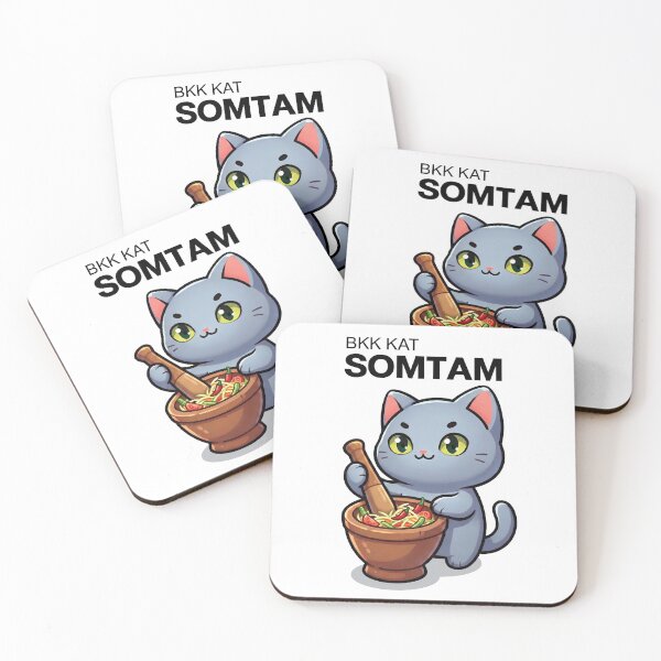 Item preview, BKK Kat Somtam | Cute Thai Food Cat designed and sold by Cat Quotes.