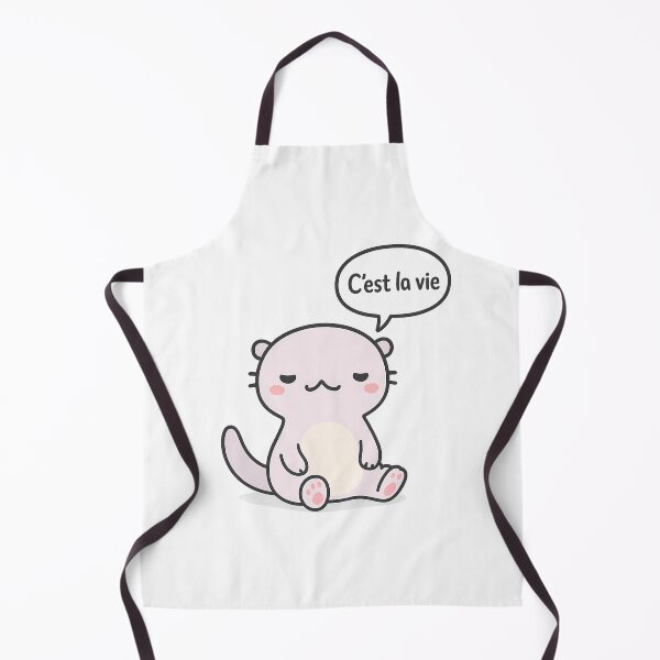 Item preview, C'est La Vie - That's Life - Cute Zen Otter Illustration designed and sold by ZyloTee.