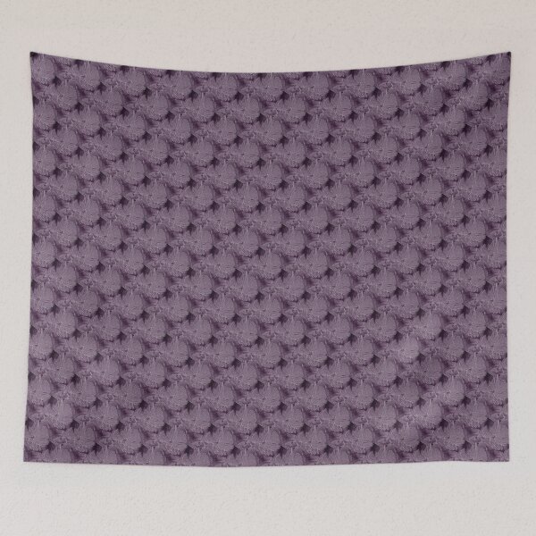 Item preview, Embossed Style Floral Abstract Pattern in Purple designed and sold by Artistestella.