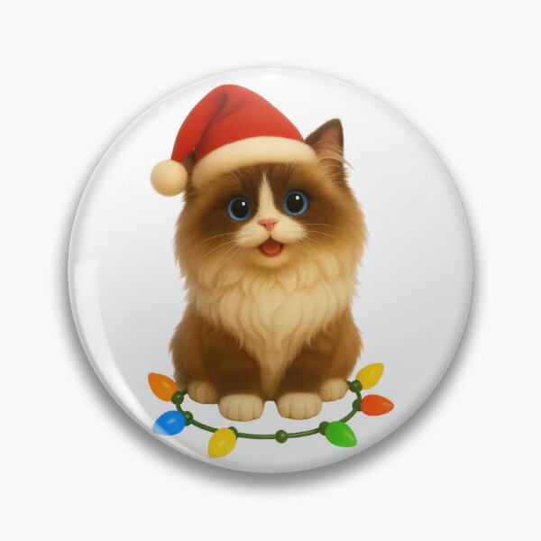 Item preview, Christmas Ragamuffin Cat designed and sold by Sillytoe.